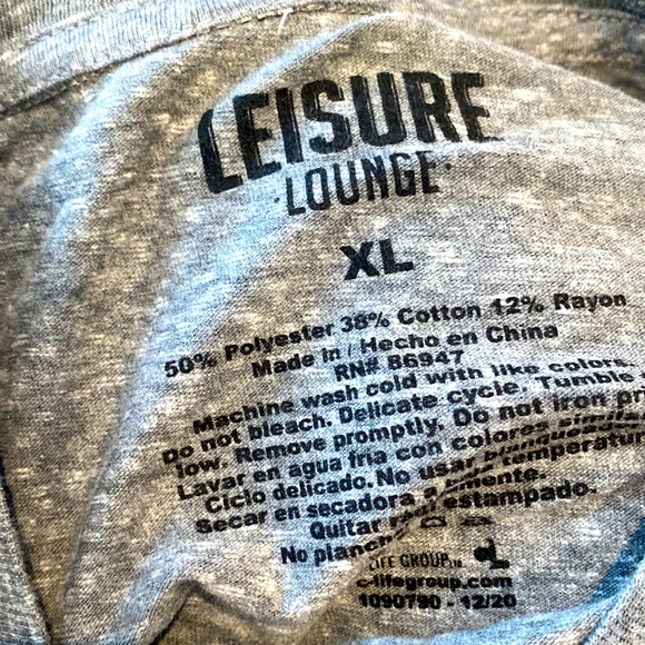 Leisure Lounge Short Sleeve Crew Neck Love Bites Florida Broken Hearts Shirt XL - Picture 3 of 4